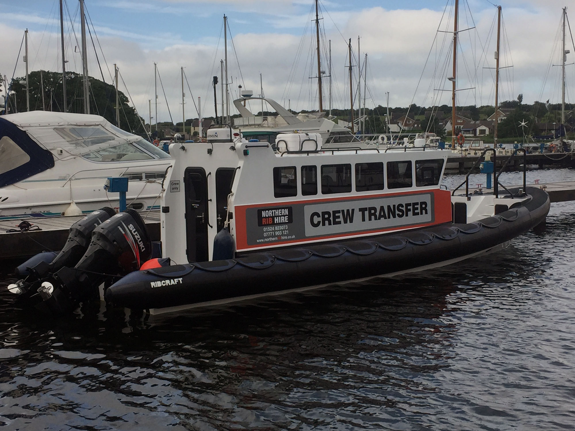 Grumpy 12.5m Cabin RIB Hire - Crew Transfer Specialist | Northern Rib Hire